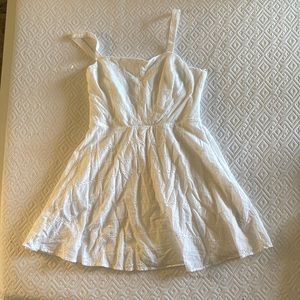 White paisley summer dress